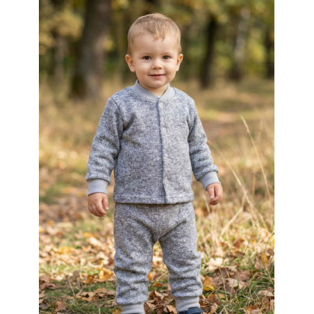 GAJI / Kabátik úplet - sv.sivá