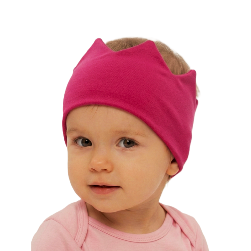 GAJI / Čelenka korunka - cyklámenová