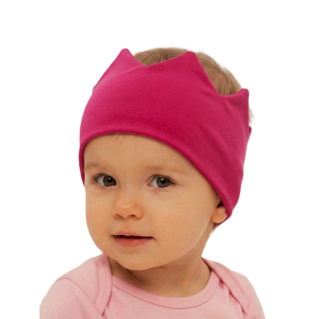 GAJI / Čelenka korunka - cyklámenová