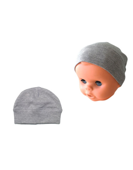 GAJI / Čiapka náplet - sivá