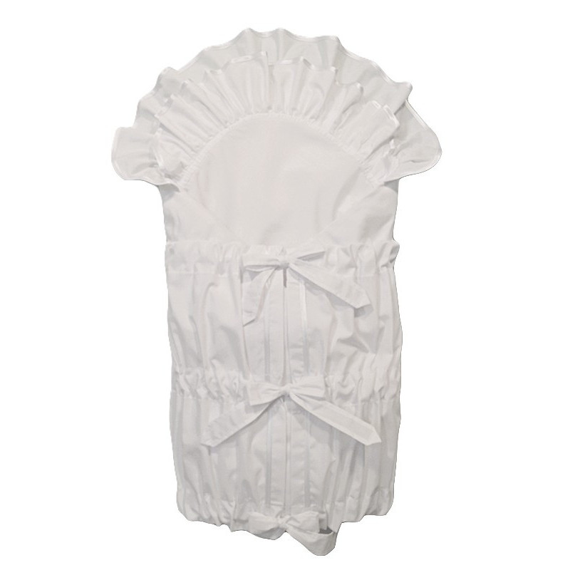 GAJI / Zavinovačka lemovaná 2xfodra - biela