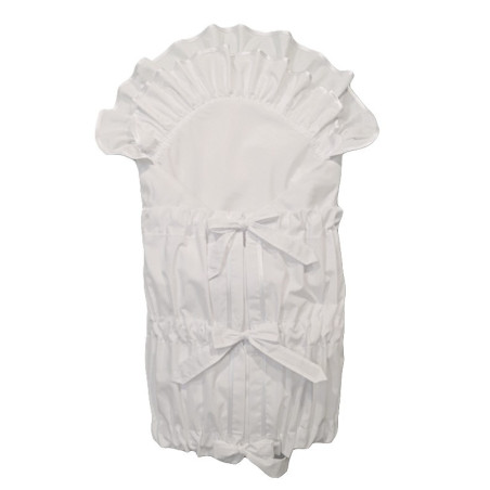 GAJI / Zavinovačka lemovaná 2xfodra - biela