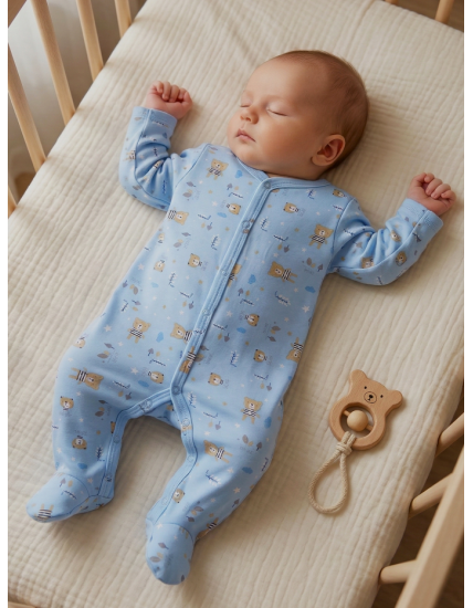 GAJI / Pyžamo overal s nôžkou - vzor9