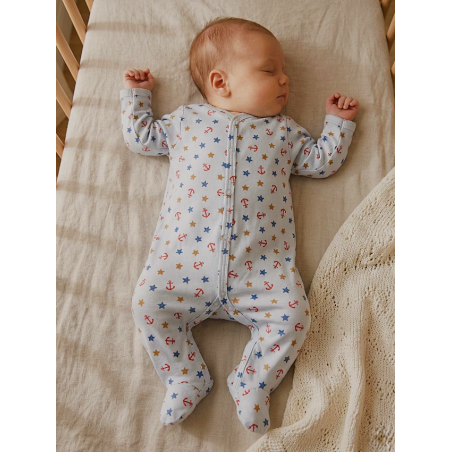 GAJI / Pyžamo overal s nôžkou - vzor10