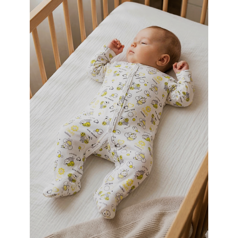 GAJI / Pyžamo overal s nôžkou obojlíc - vzor2