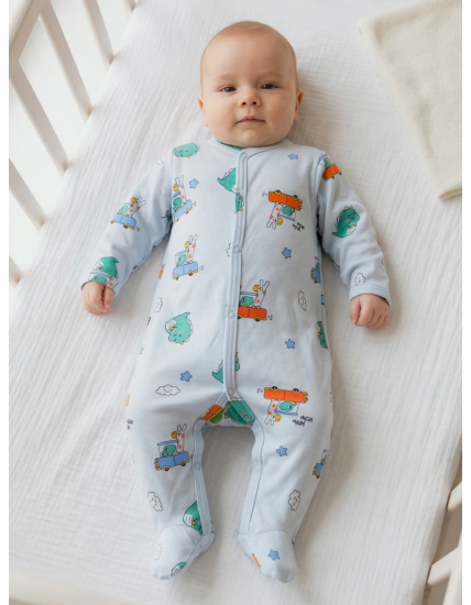 GAJI / Pyžamo overal s nôžkou obojlíc - vzor6