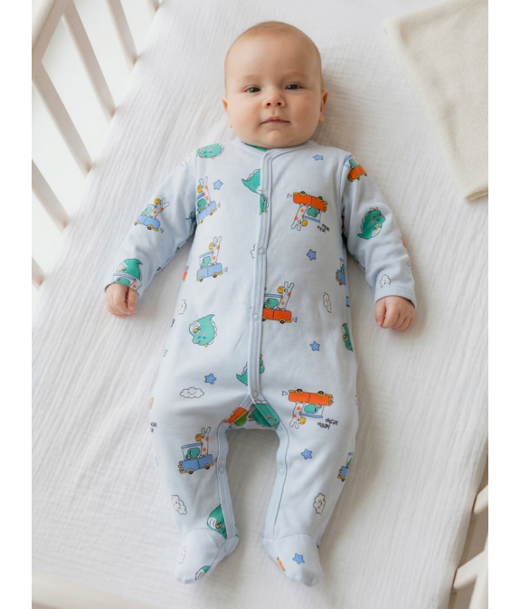 GAJI / Pyžamo overal s nôžkou obojlíc - vzor6