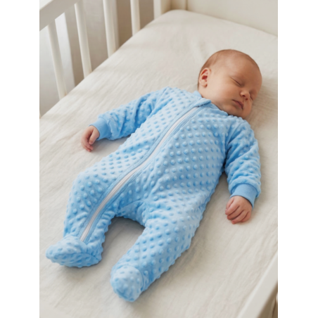 GAJI / Overal s nôžkou minky - modrá