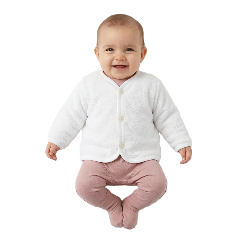 GAJI / Kabátik lemovaný futrovaný wellsoft - biela