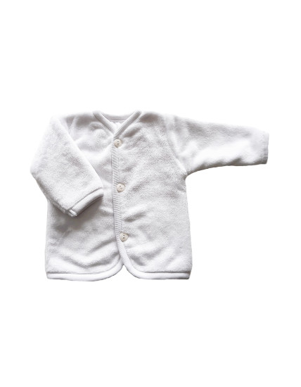 GAJI / Kabátik lemovaný futrovaný wellsoft - biela