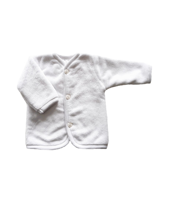 GAJI / Kabátik lemovaný futrovaný wellsoft - biela