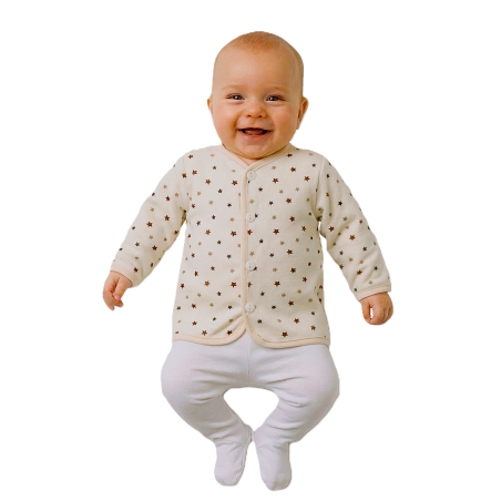 GAJI / Kabátik lemovaný zamat - hviezda