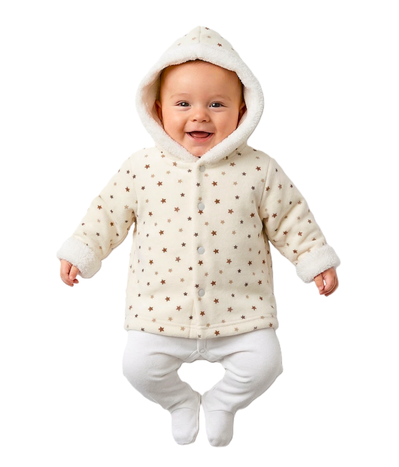 GAJI / Bunda s kapucňou zamat - hviezda