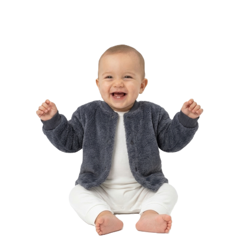 GAJI / Kabátik wellsoft - tm.sivá