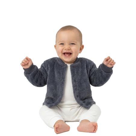 GAJI / Kabátik wellsoft - tm.sivá