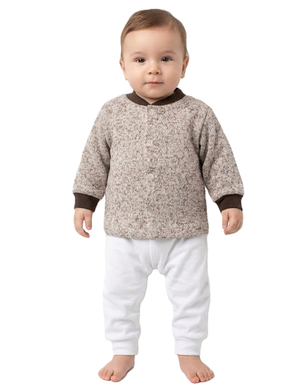 GAJI / Kabátik úplet - bežovohnedá