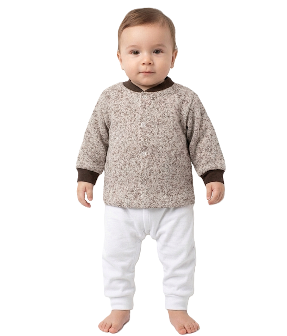 GAJI / Kabátik úplet - bežovohnedá