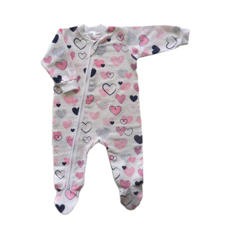 GAJI / Pyžamo overal s nôžkou flanel - vzor6