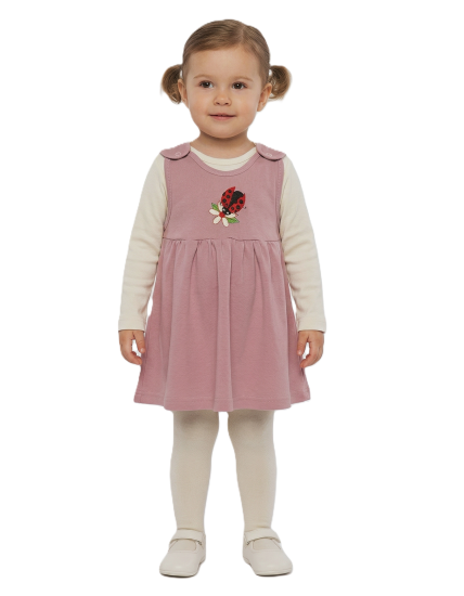 GAJI / Suknička šatová - pudrová