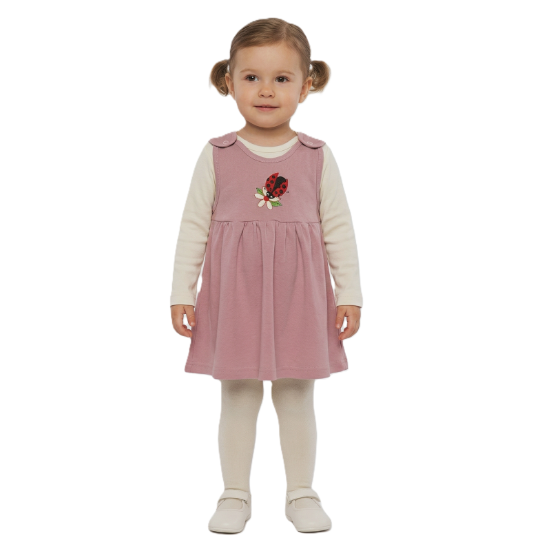 GAJI / Suknička šatová - pudrová