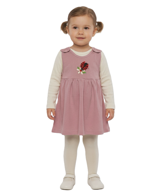 GAJI / Suknička šatová - pudrová