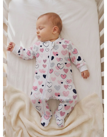 GAJI / Pyžamo overal s nôžkou flanel - vzor6