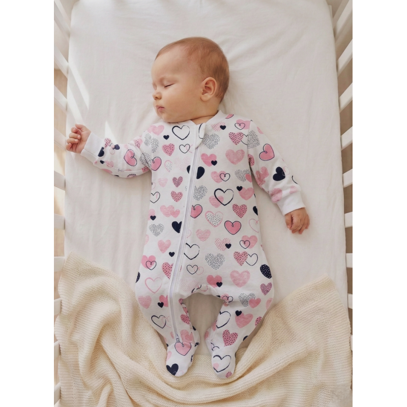 GAJI / Pyžamo overal s nôžkou flanel - vzor6