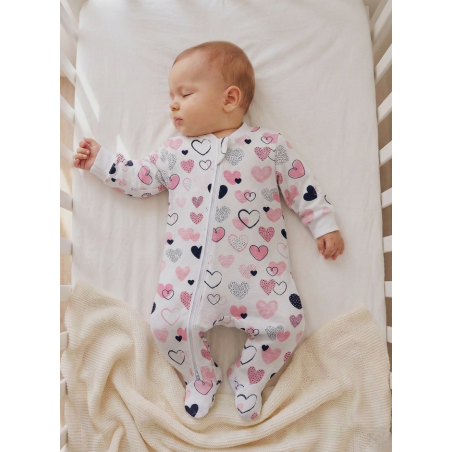 GAJI / Pyžamo overal s nôžkou flanel - vzor6