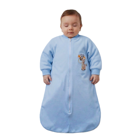 GAJI / Spací vak - vyšívaný - modrá