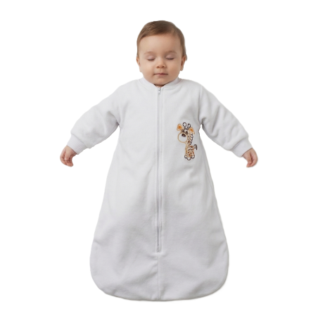 GAJI / Spací vak s výšivkou - biela