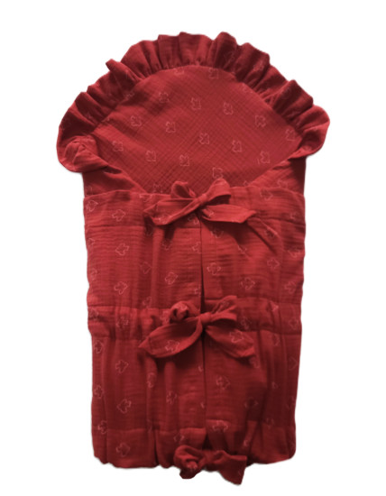 GAJI / Zavinovačka mušelín fodra - bordová