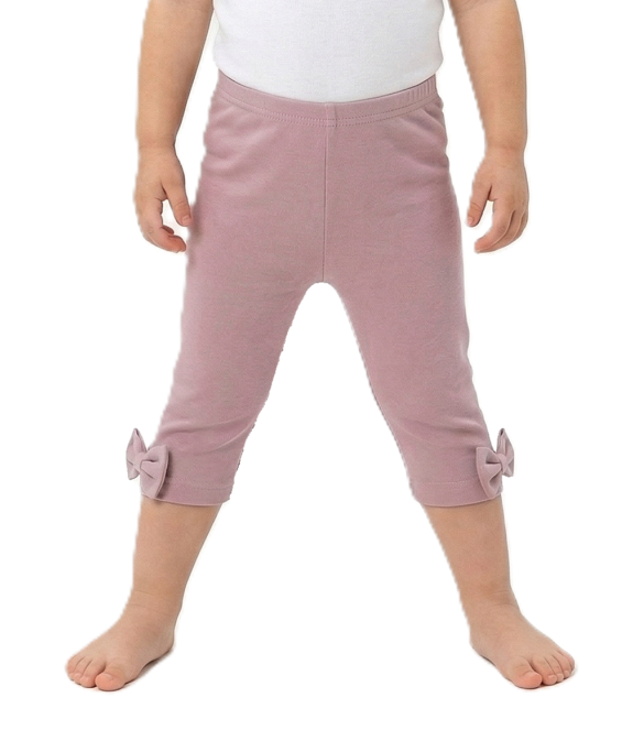 GAJI / Capri legíny s mašľami - ružová