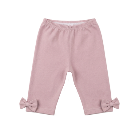 GAJI / Capri legíny s mašľami - ružová