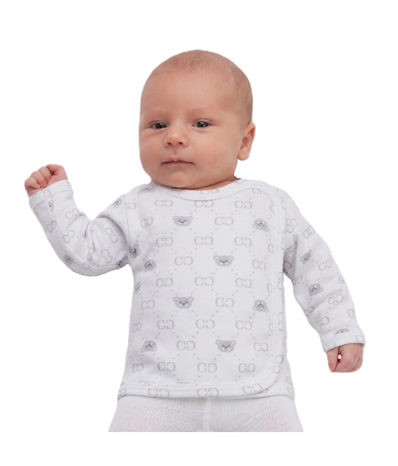 GAJI / Košieľka kojenecká prekladaná - vzor1