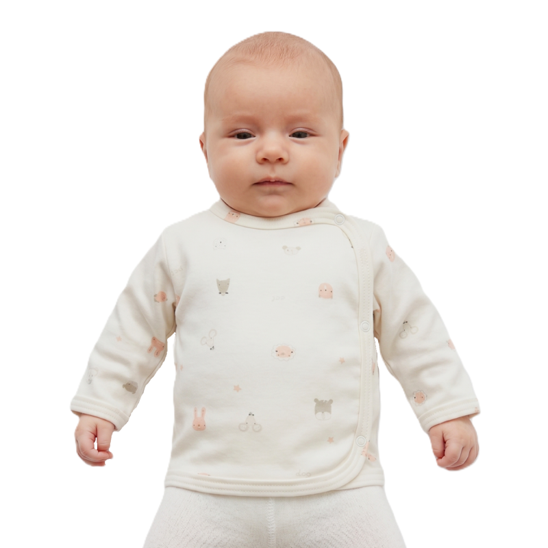 GAJI / Košieľka kojenecká prekladaná - vzor8