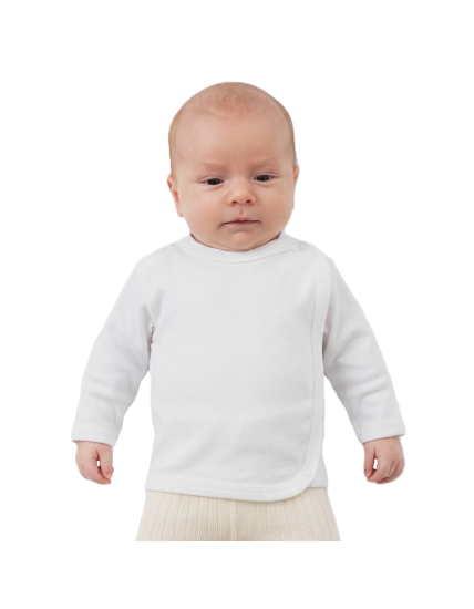 GAJI / Košieľka kojenecká prekladaná - biela