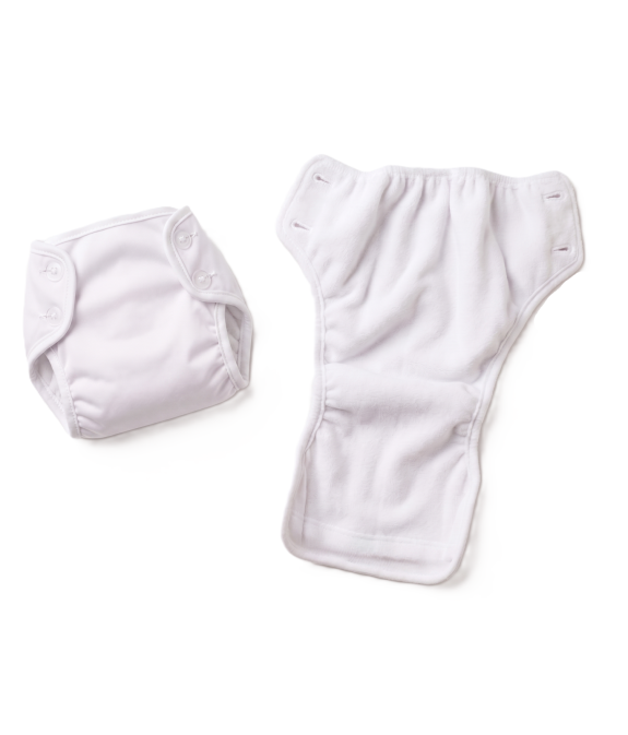 GAJI / Plienkové nohavičky - biela