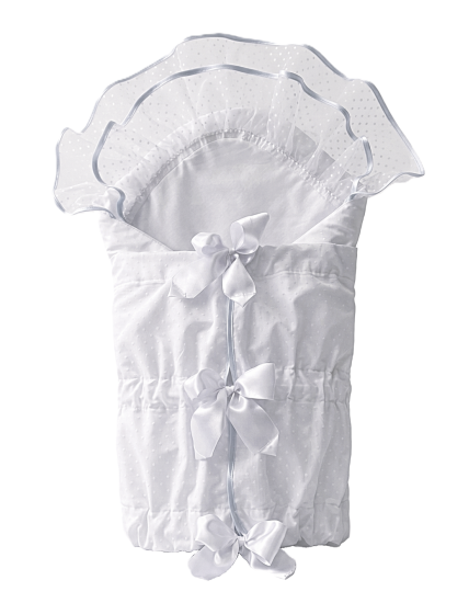 GAJI / Zavinovačka 10cm lemovaná 2xfodra + náplň - biela