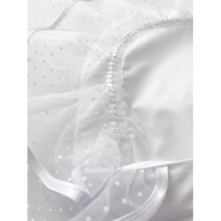 GAJI / Zavinovačka 10cm lemovaná 2xfodra + náplň - biela