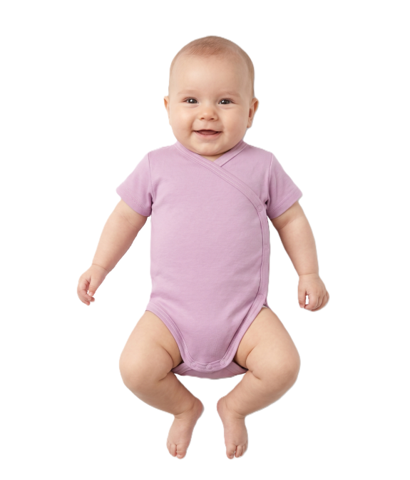 GAJI / Body krátky rukáv otvorené - fialová