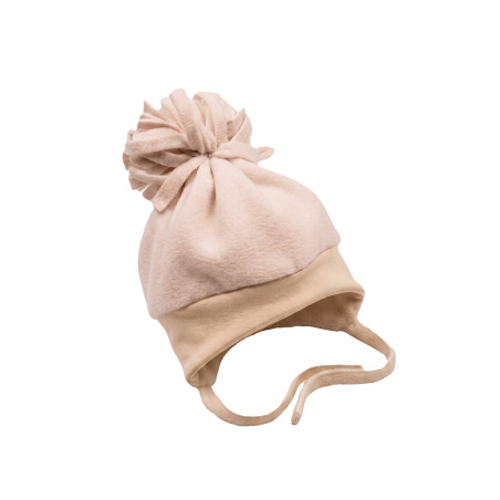 GAJI / Čiapka so strapcami flis - béžová