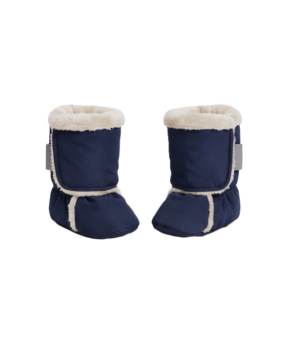 GAJI / Papučky zateplené softshell - tm.modrá