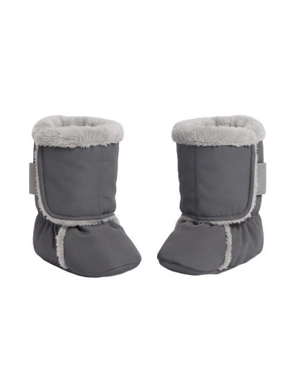 GAJI / Papučky zateplené softshell - sivá